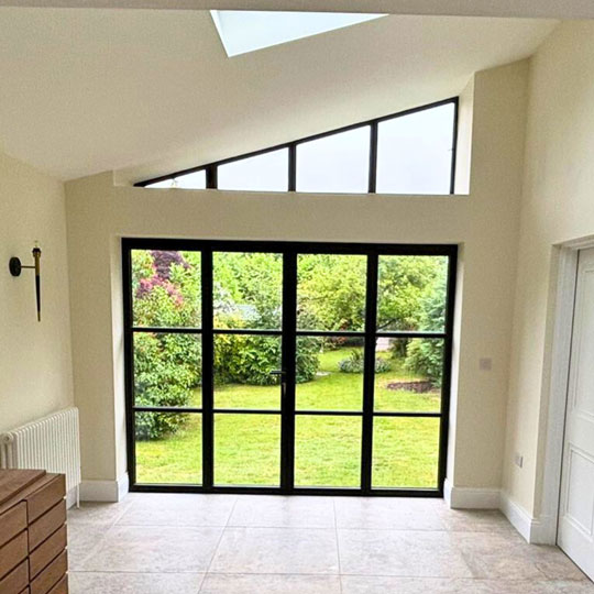 Brick extension with doors